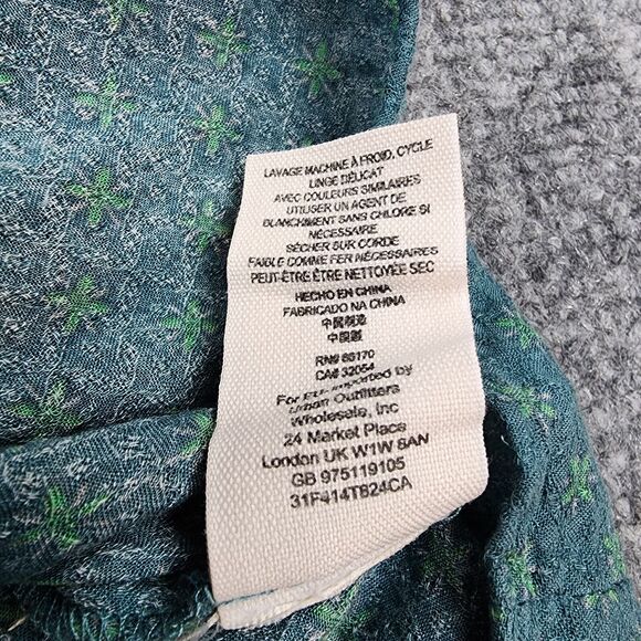 Free People Top Womens Small Floral Paisley 3/4 Sleeve Boho Chic Tunic Blouse - Picture 14 of 14